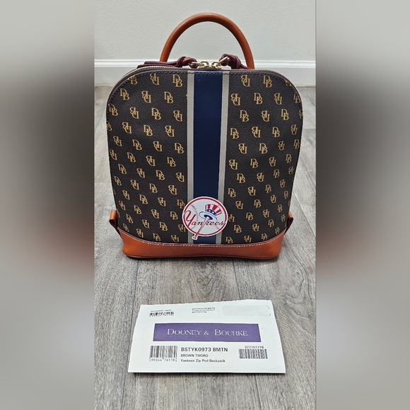 Dooney & Bourke Handbags - Dooney & Bourke Zip Pod Backpack-New York Yankees-*NWT*